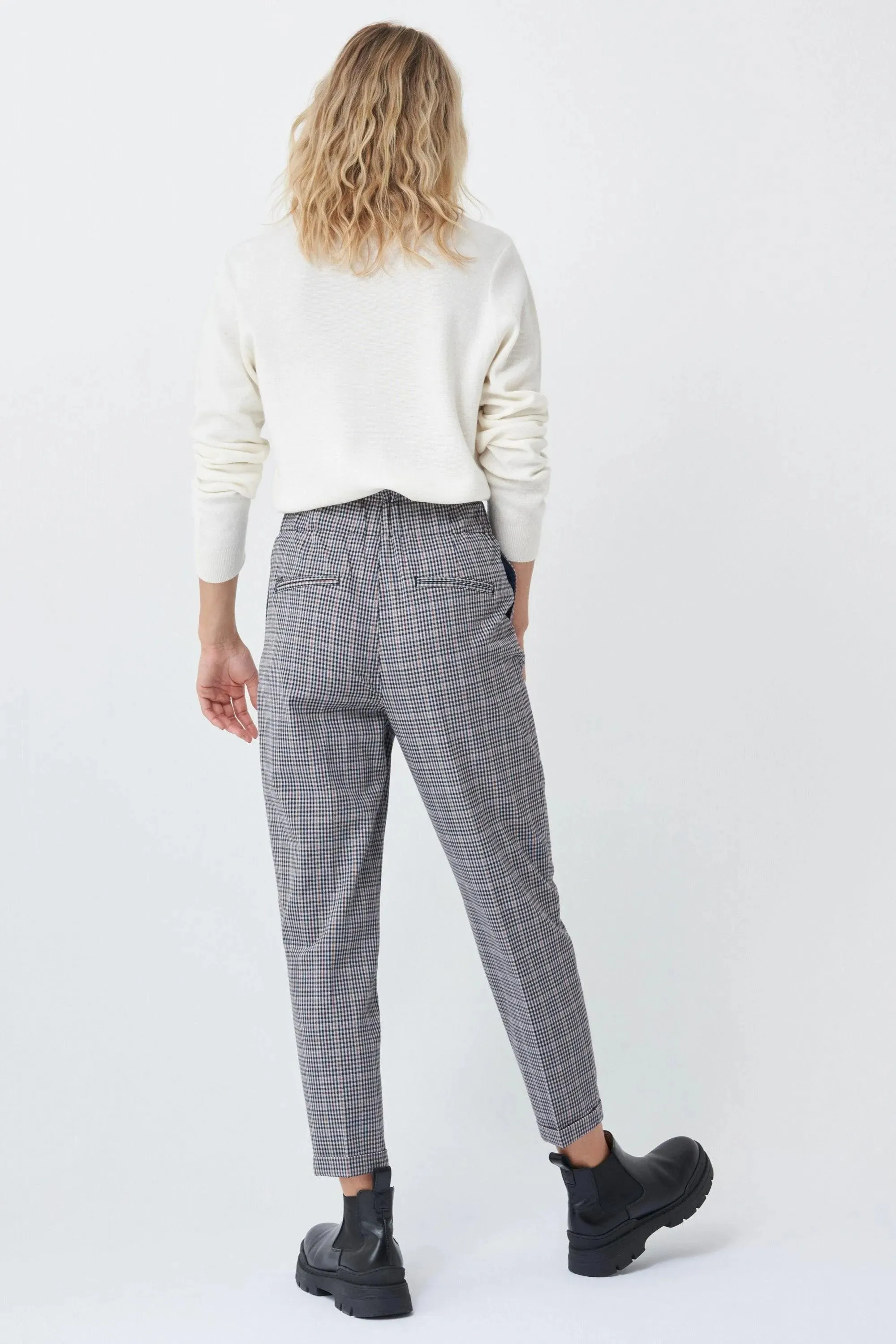 Pantalón Cropped Cuadros