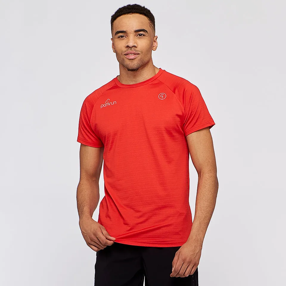 parkrun Milestone Men's T-Shirt 50 - Red