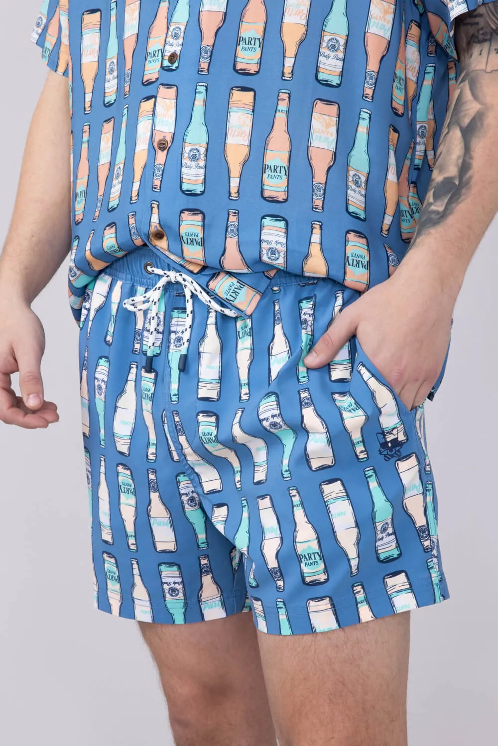 Party Pants Cold Dawgs Party Shorts for Men in Navy | P12511114-NAVY