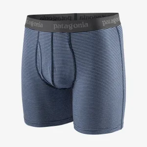 Patagonia - M's Essential Boxer Briefs - 6 in. - Fathom Stripe: New Navy