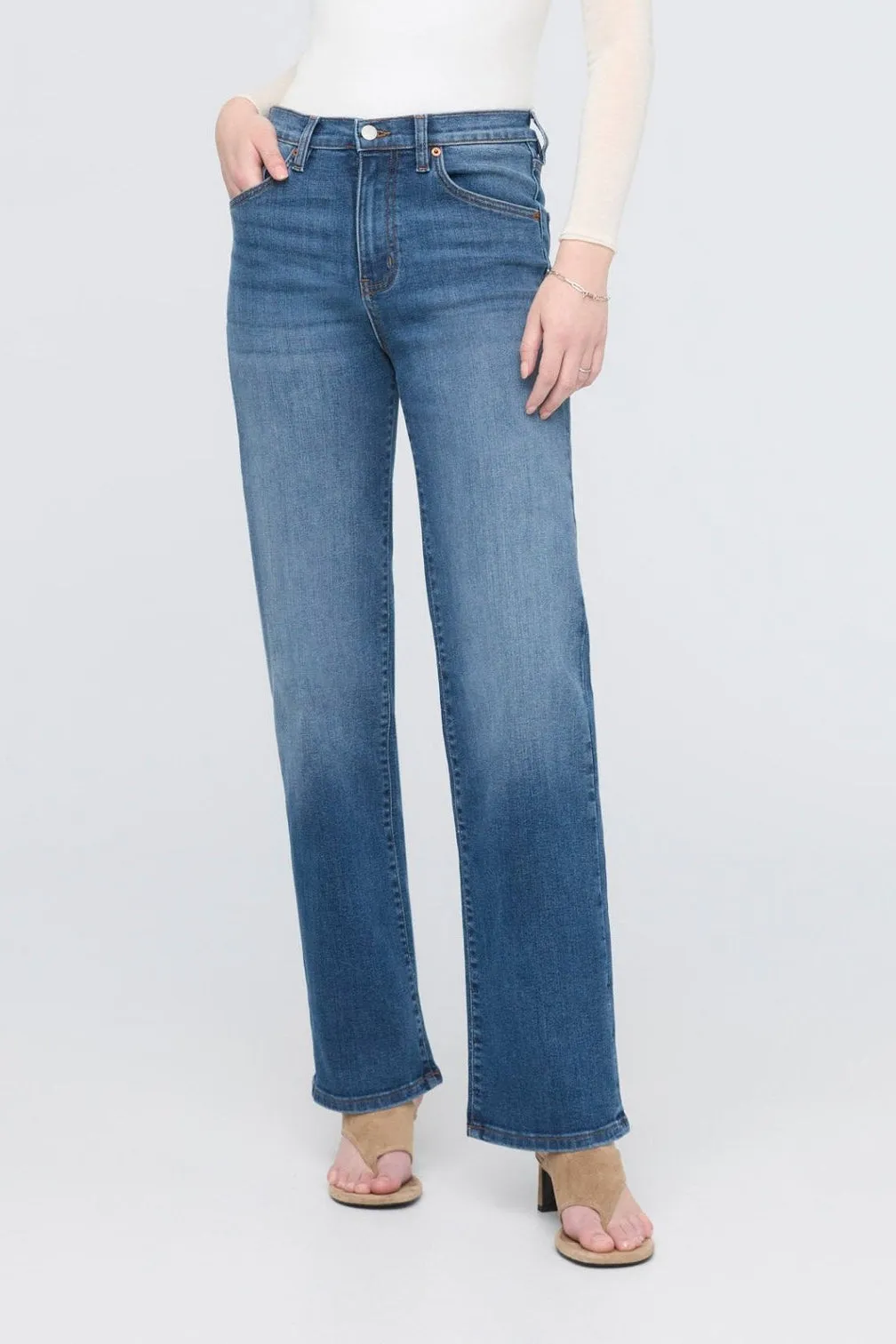 Performance Denim   High Rise Straight