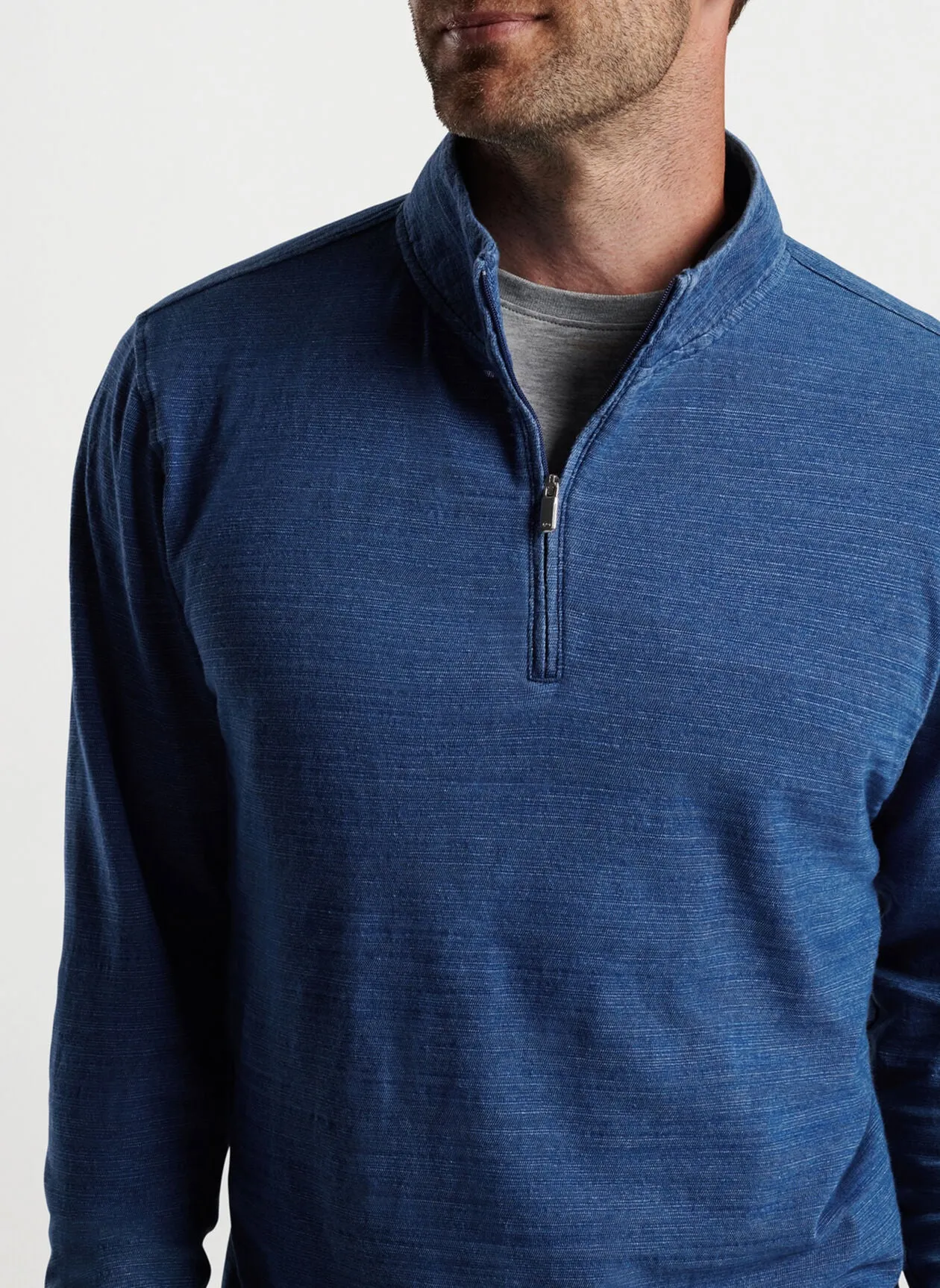 Peter Millar Indigo Knit Quarter-Zip