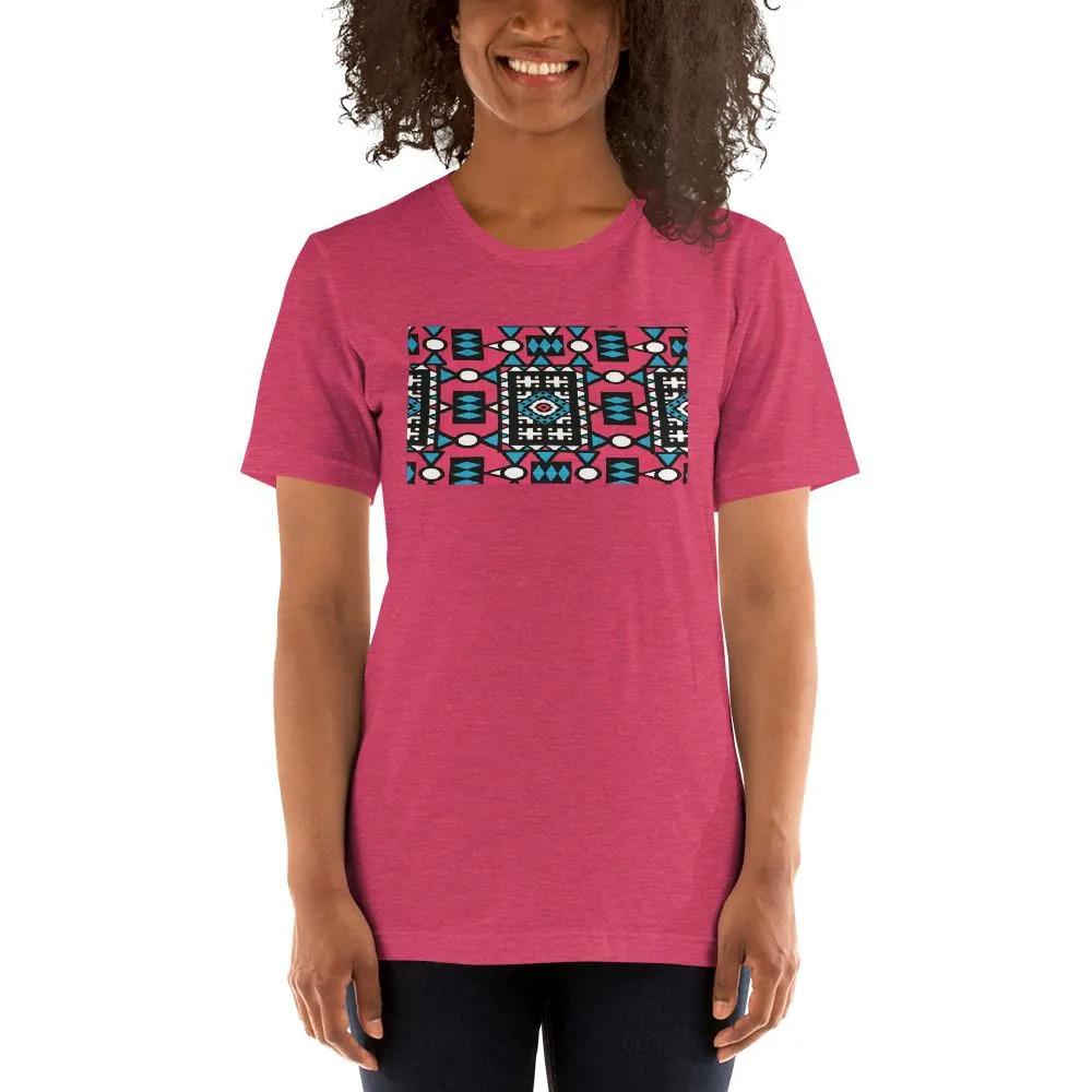 Pink African Print Color Short-Sleeve Unisex T-Shirt