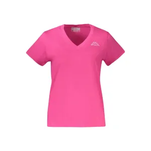 Pink Cotton Women T-Shirt