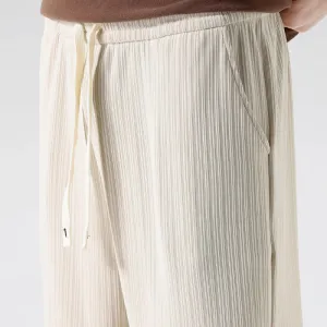 Pleated Drawstring Shorts