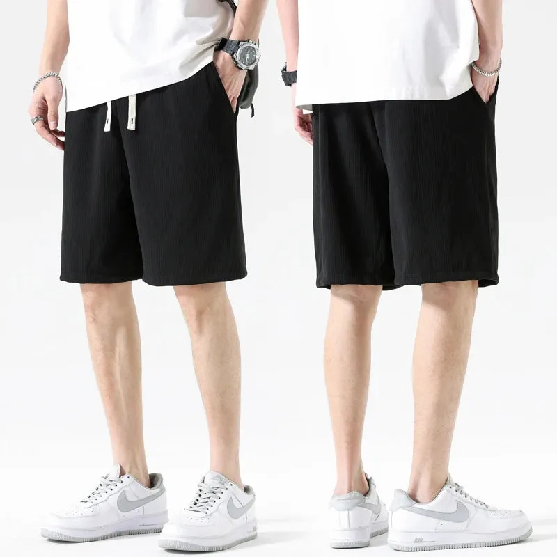 Pleated Drawstring Shorts