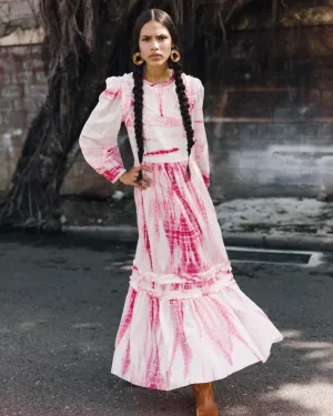 Plume Pink Shibori Dress