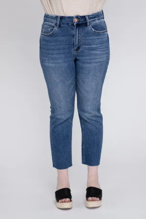 Plus Size High Rise Slim Straight Jeans from Vervet