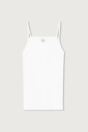 Pointelle Cami White