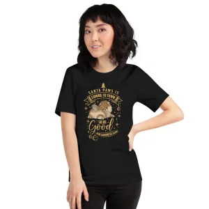 Pomeranian Puppy Santa Paws Short-Sleeve Unisex T-Shirt