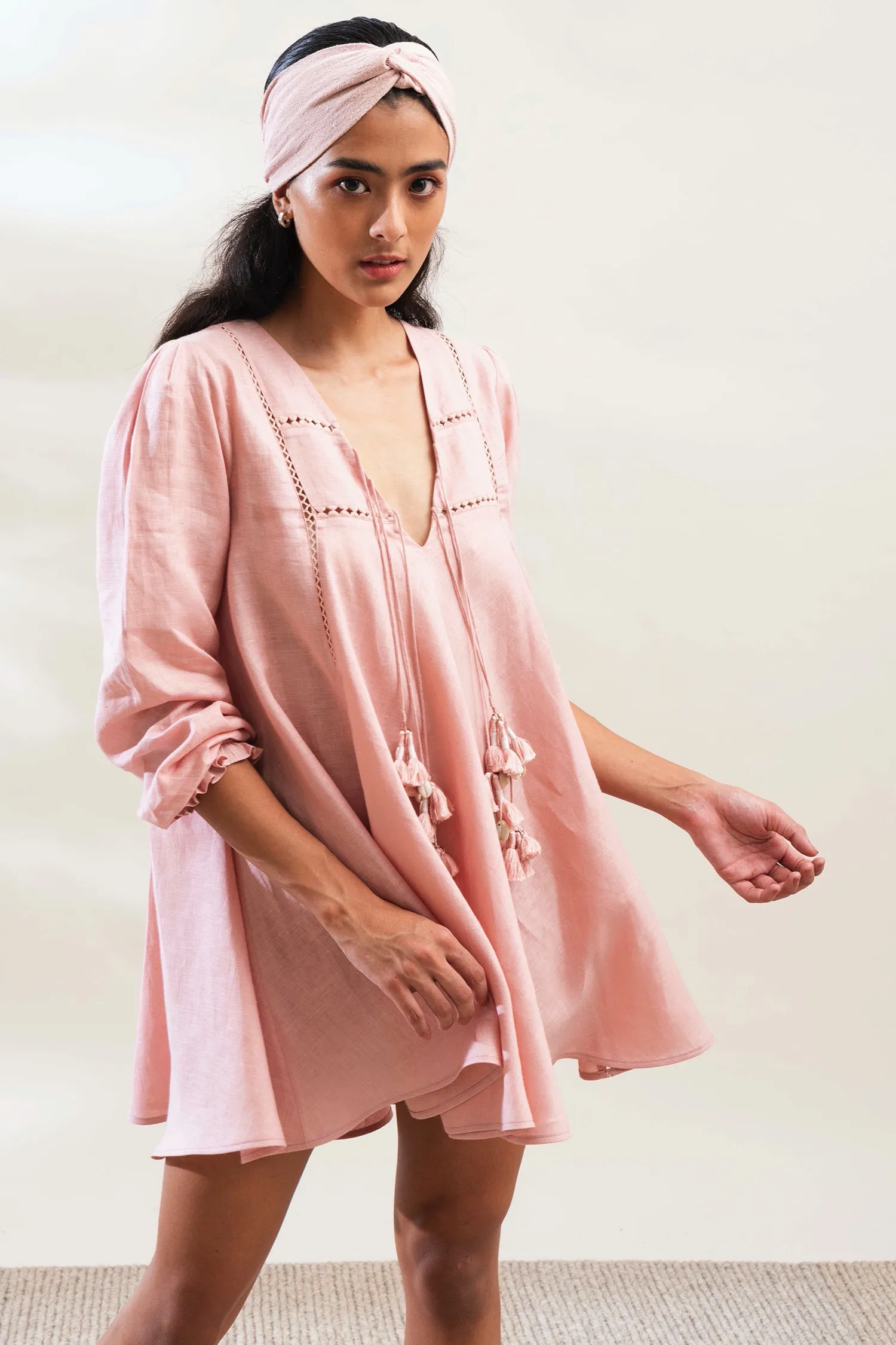Positano Dress (Dusty Pink)