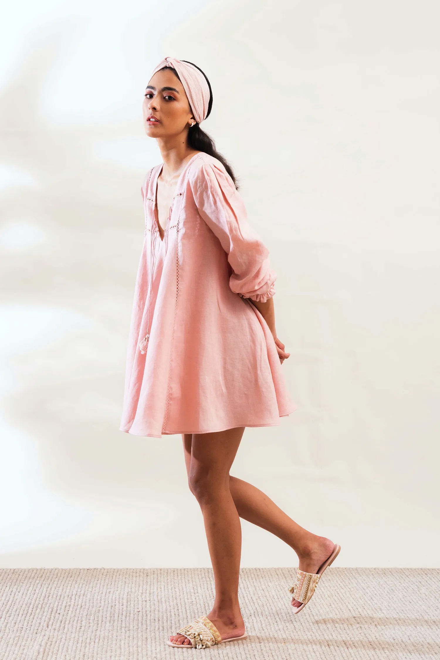 Positano Dress (Dusty Pink)