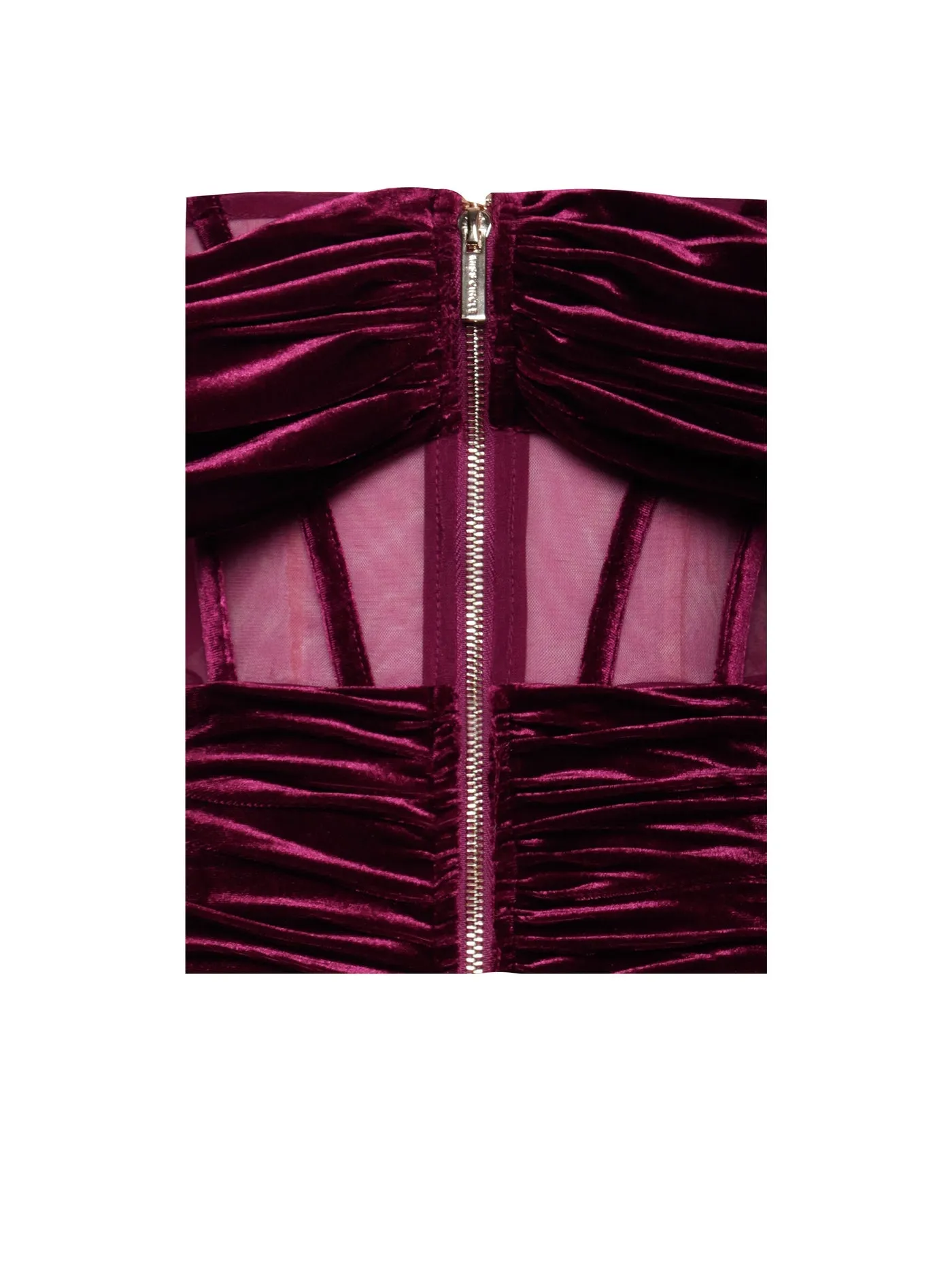 PRE-ORDER Valentina Velvet Corset Dress x Burgundy