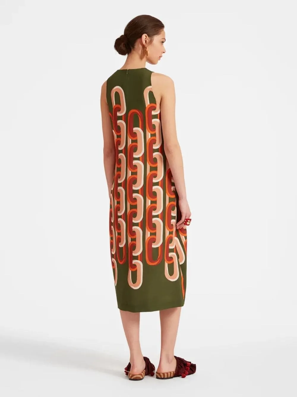 Prometheus Placée Camouflage Racer Midi Dress