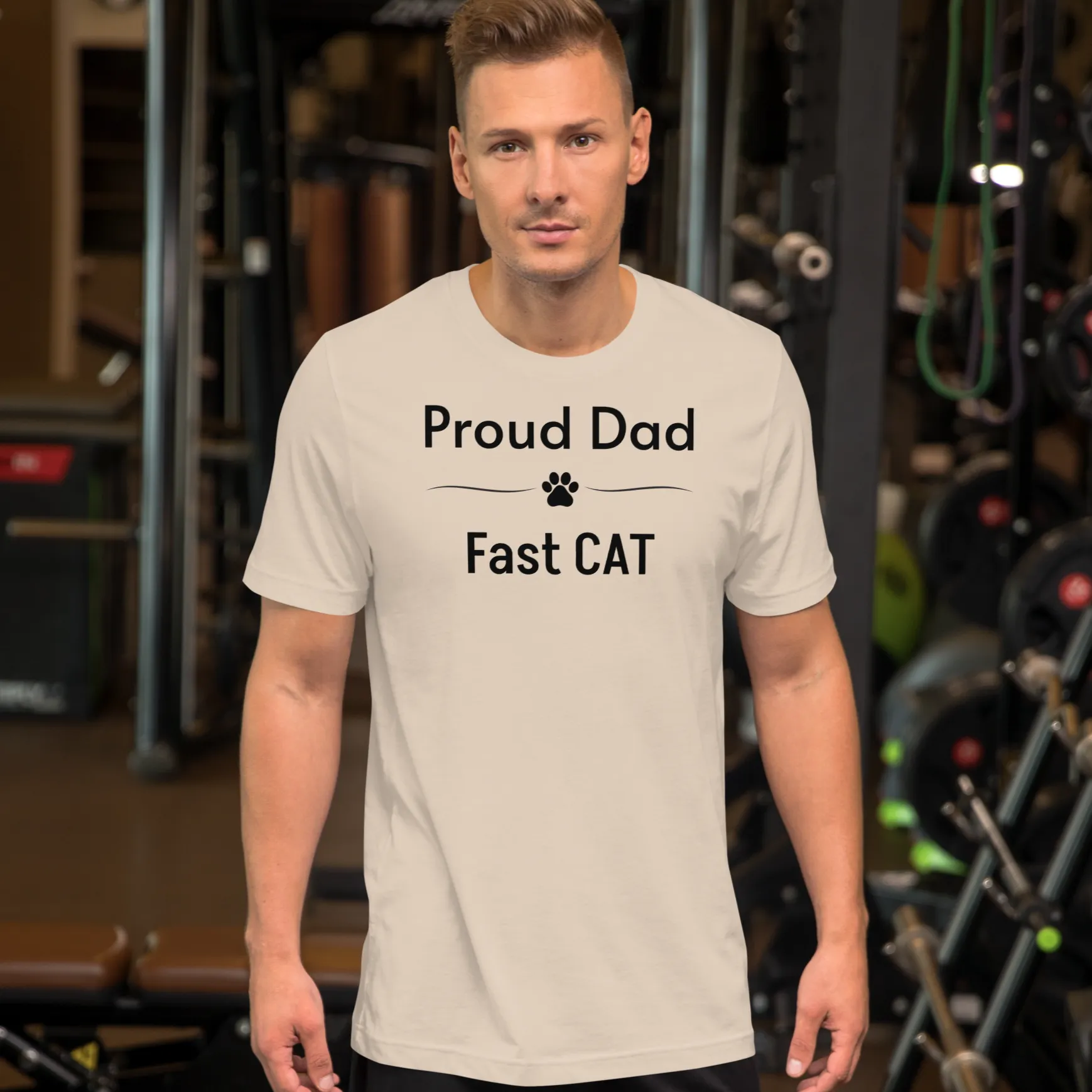 Proud Fast CAT Dad T-Shirts - Light