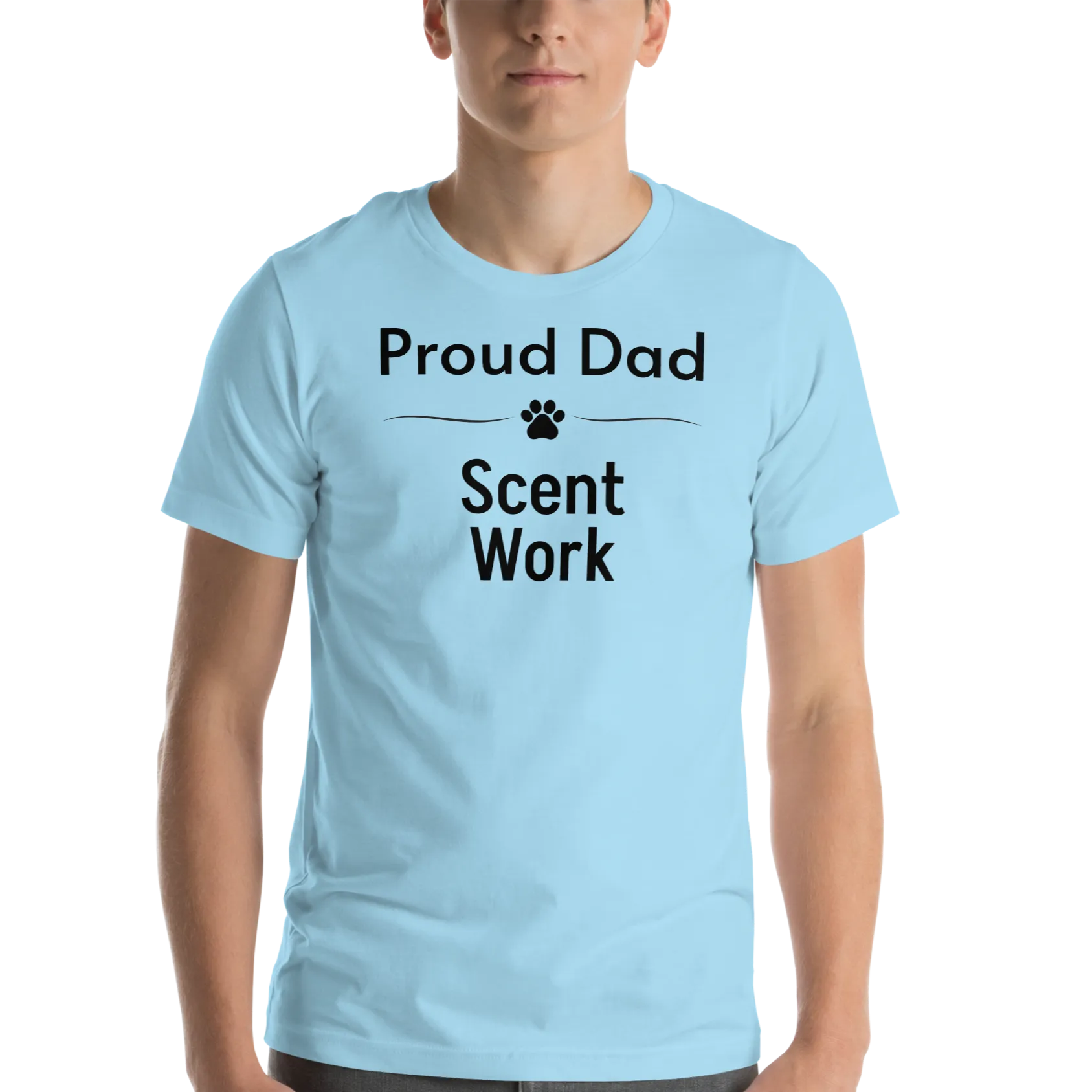 Proud Scent Work Dad T-Shirts - Light