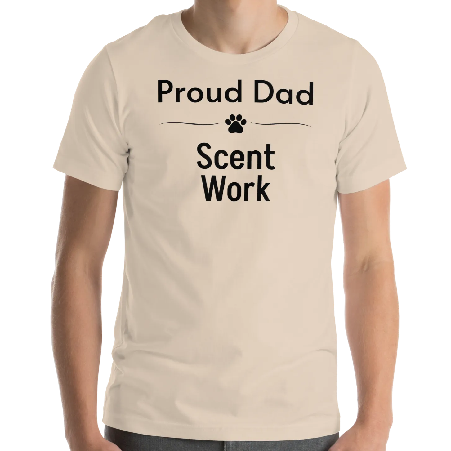 Proud Scent Work Dad T-Shirts - Light