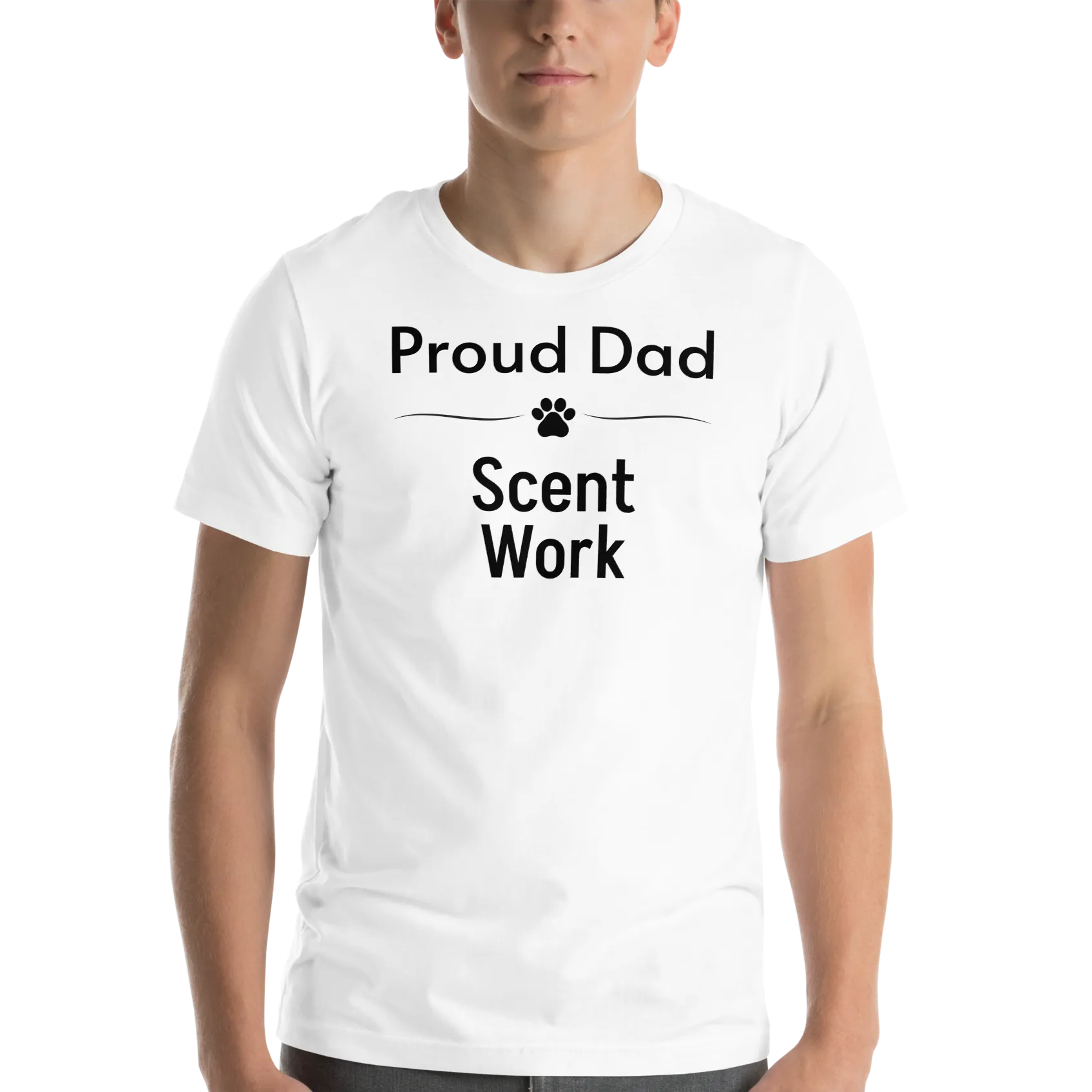 Proud Scent Work Dad T-Shirts - Light