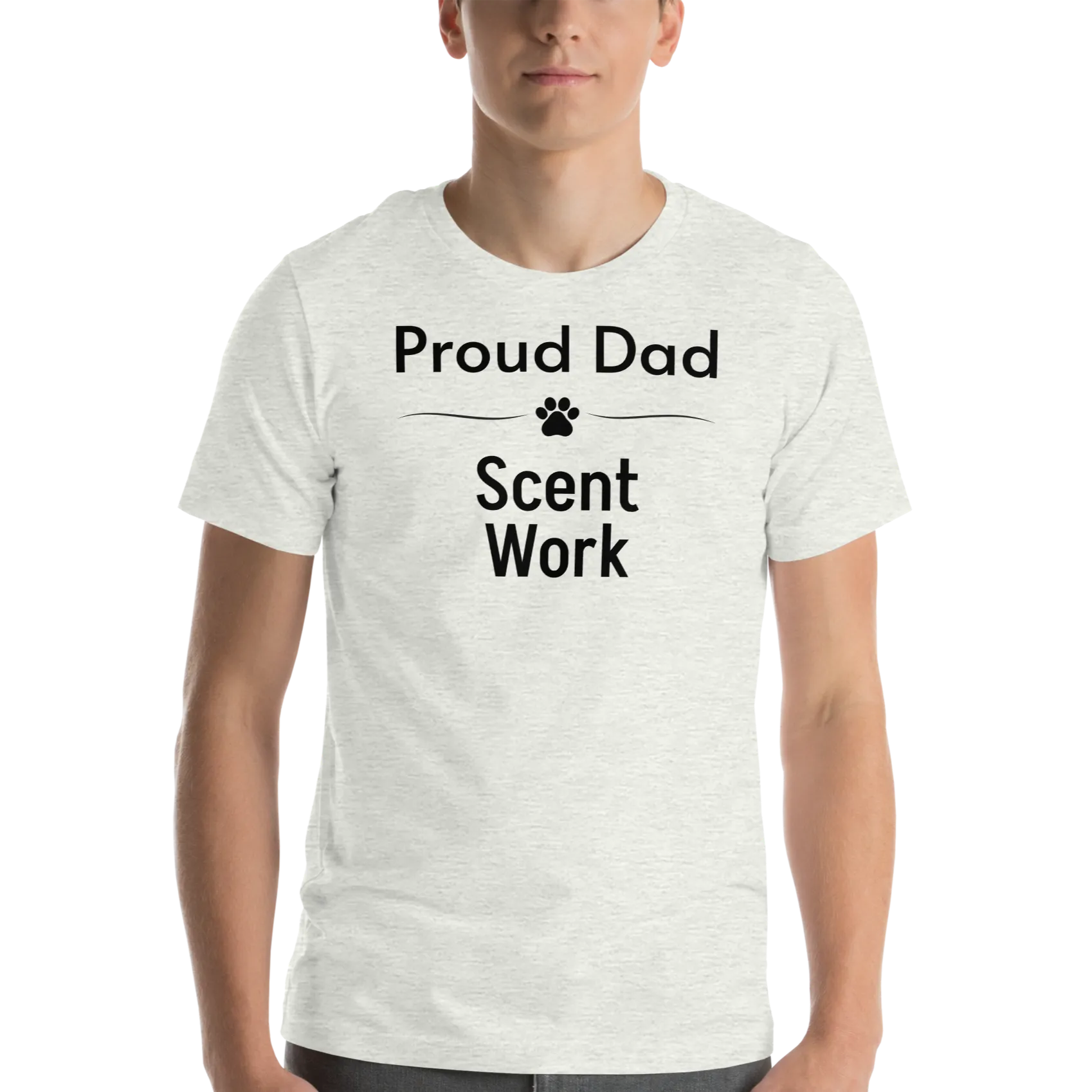 Proud Scent Work Dad T-Shirts - Light