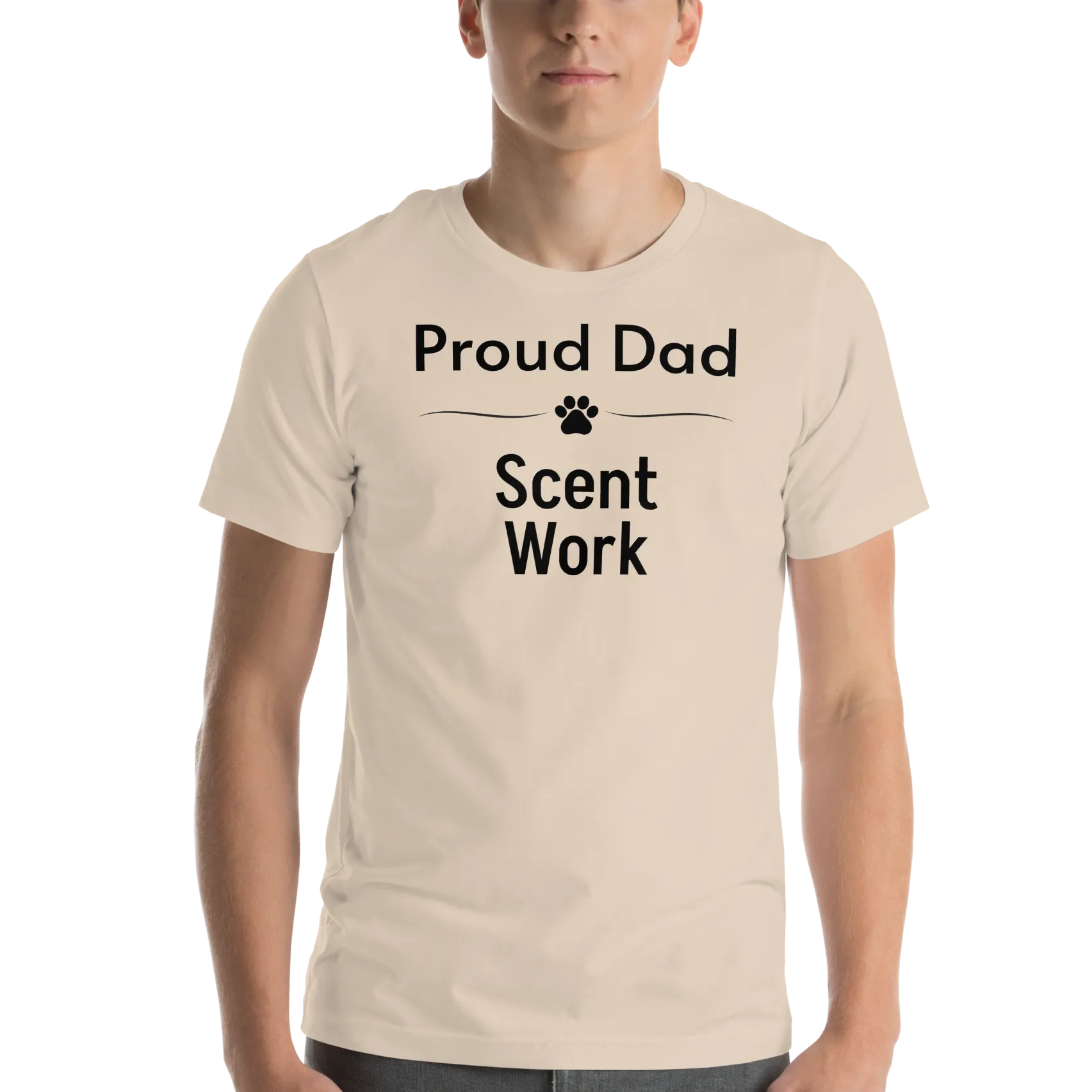 Proud Scent Work Dad T-Shirts - Light