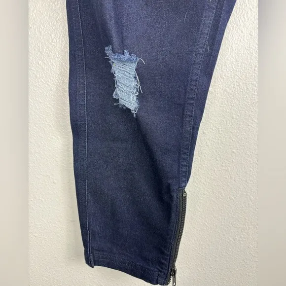 Publish Women's Size 25 Jeans Joggers Today For Tomorrow Dark Blue Distressed