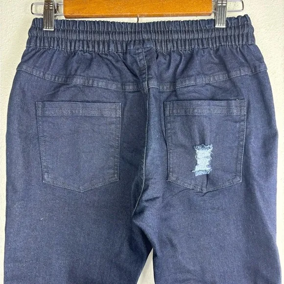 Publish Women's Size 25 Jeans Joggers Today For Tomorrow Dark Blue Distressed
