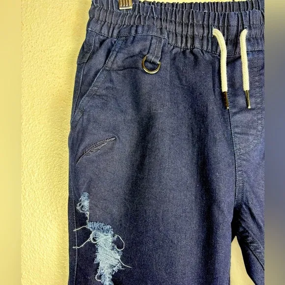 Publish Women's Size 25 Jeans Joggers Today For Tomorrow Dark Blue Distressed