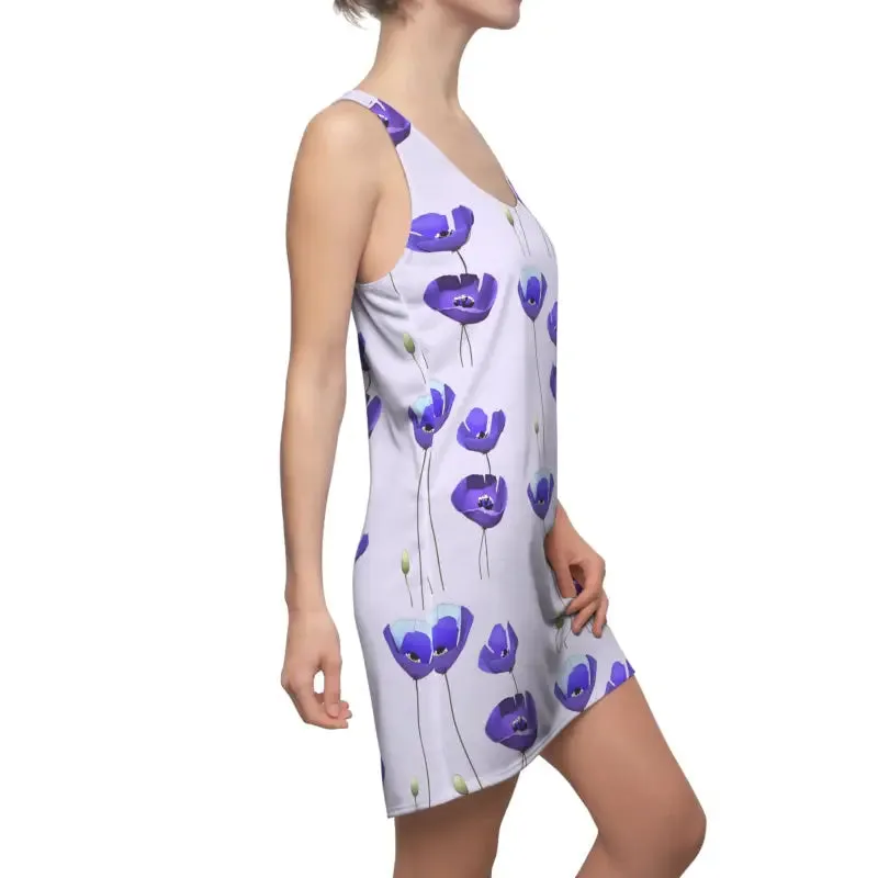 Purple Poppy Racerback Dress Delivers Bold Style