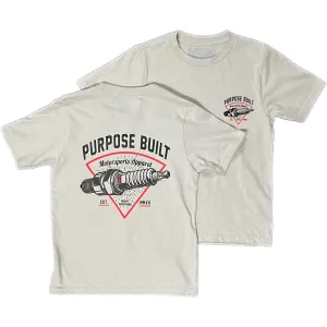 PURPOSE BUILT “PLUG” YOUTH T-SHIRT LIGHT GREY