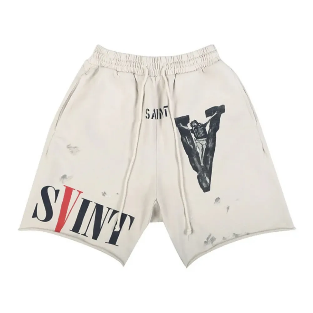 "High Street Lettered Track" Shorts