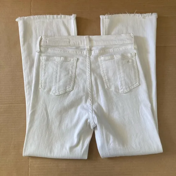 Rag &amp; Bone Bright White Crop Flare Jeans size 27