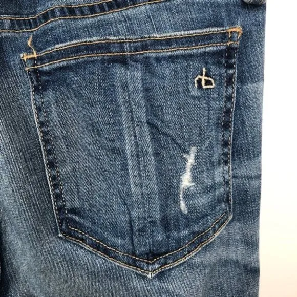 RAG and Bone Cropped Raw Hem  Jeans Size 25