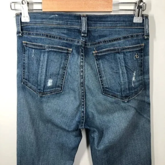 RAG and Bone Cropped Raw Hem  Jeans Size 25