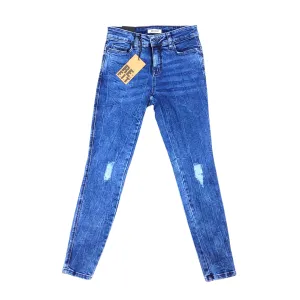 RE:F.I.T. SKINNY CROPPED STONEWASHED JEANS