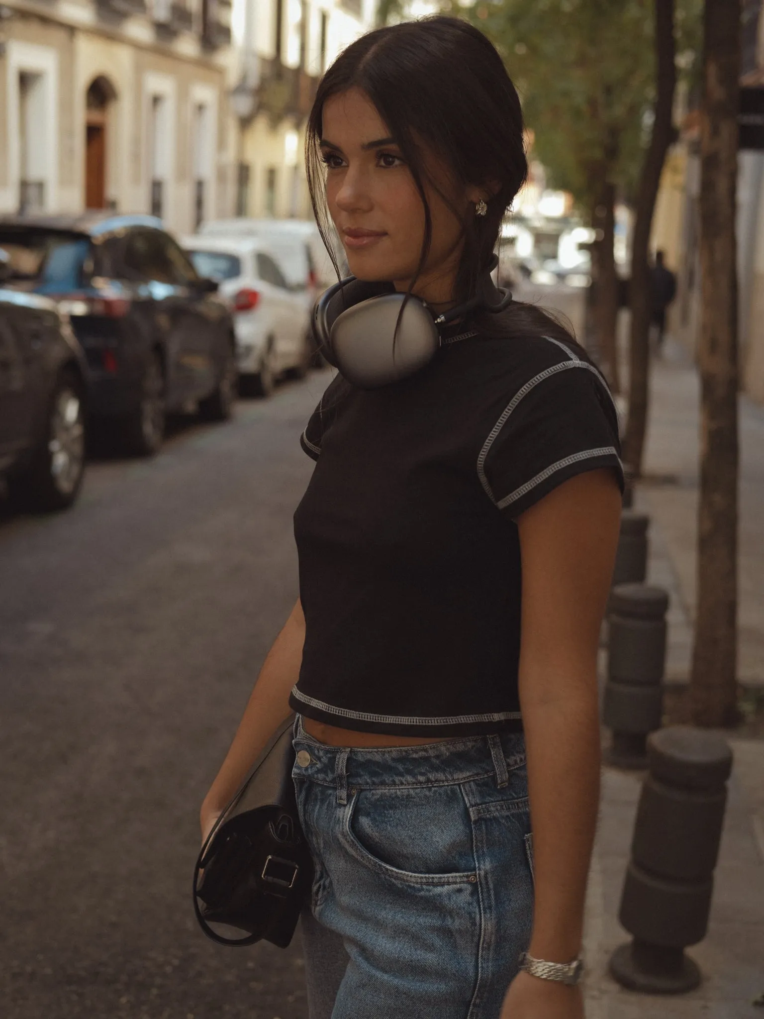 RETRO MINI TEE - BLACK