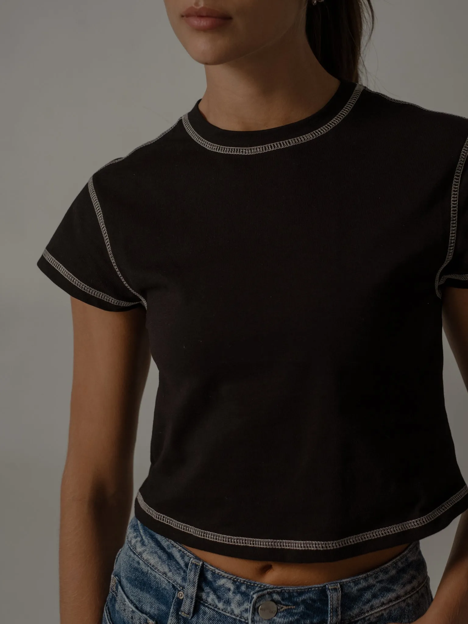 RETRO MINI TEE - BLACK