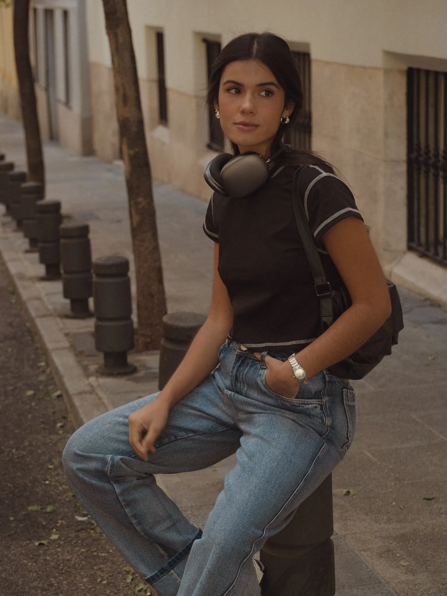 RETRO MINI TEE - BLACK