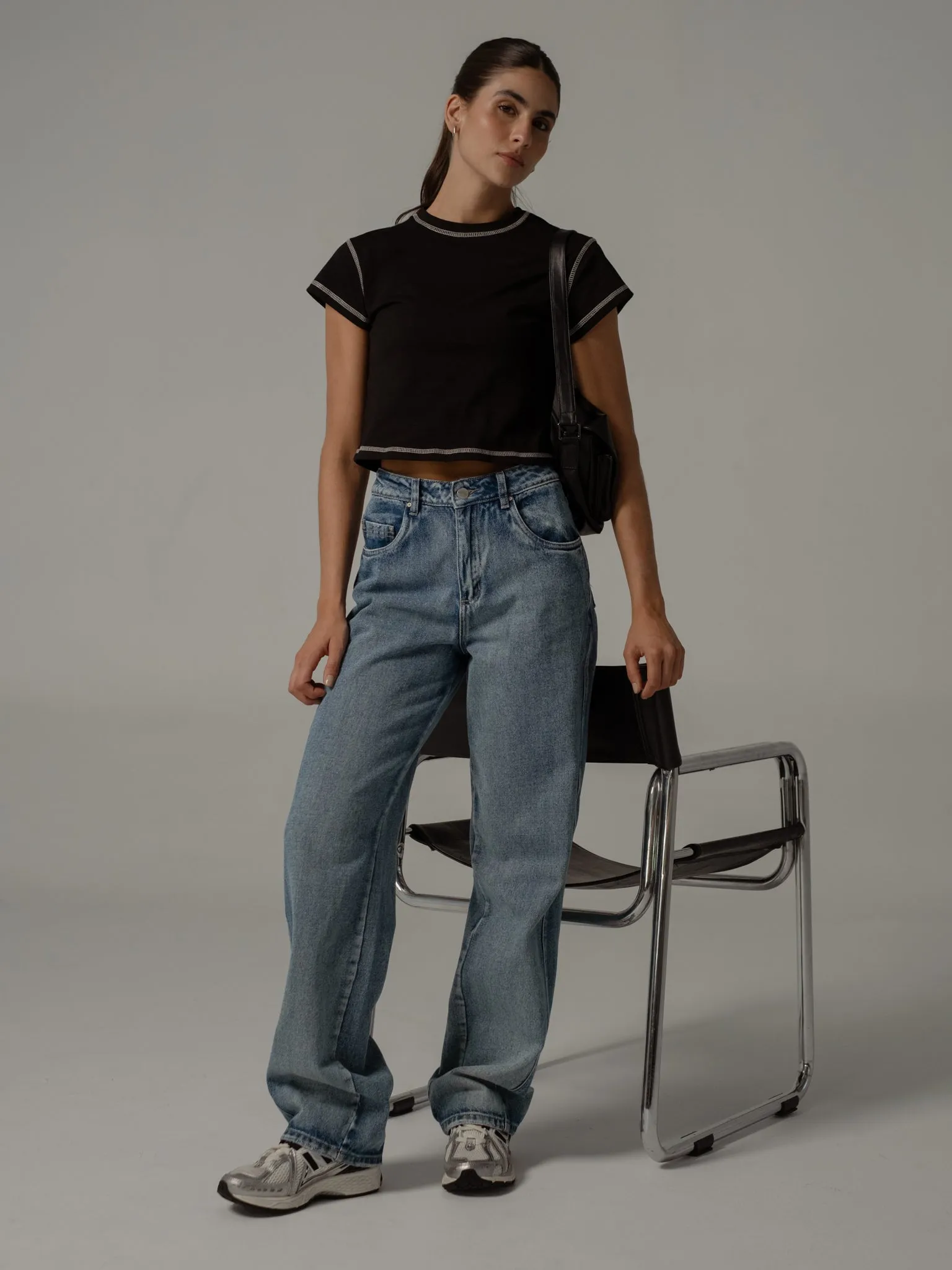 RETRO MINI TEE - BLACK