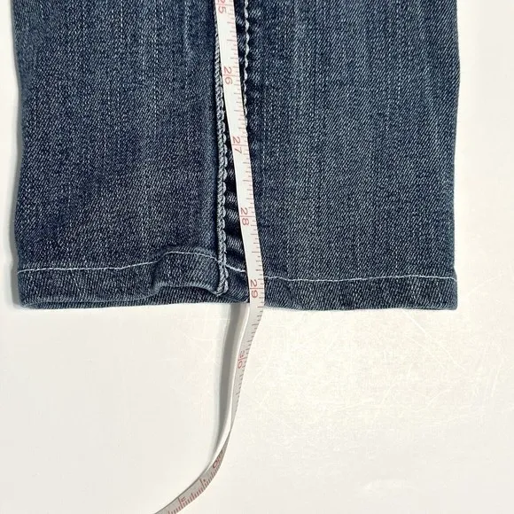 Rock Revival Jeans Womens Size 28 Betty Straight Embroidered Bling Blue Denim