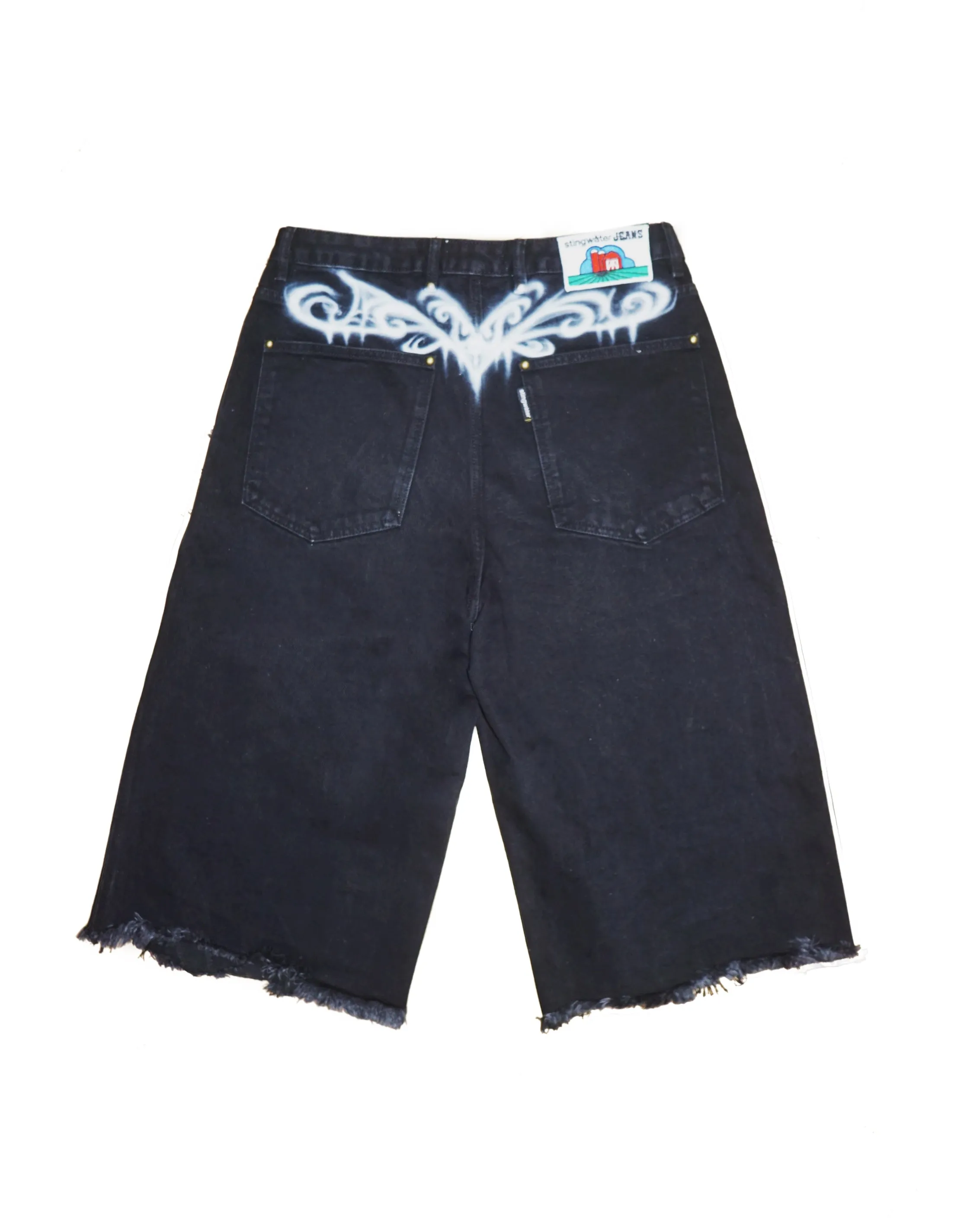 Saloon Jean Shorts Black (ft. Kevin Mejia)