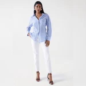 Salsa Cropped True Slim Jeans | White