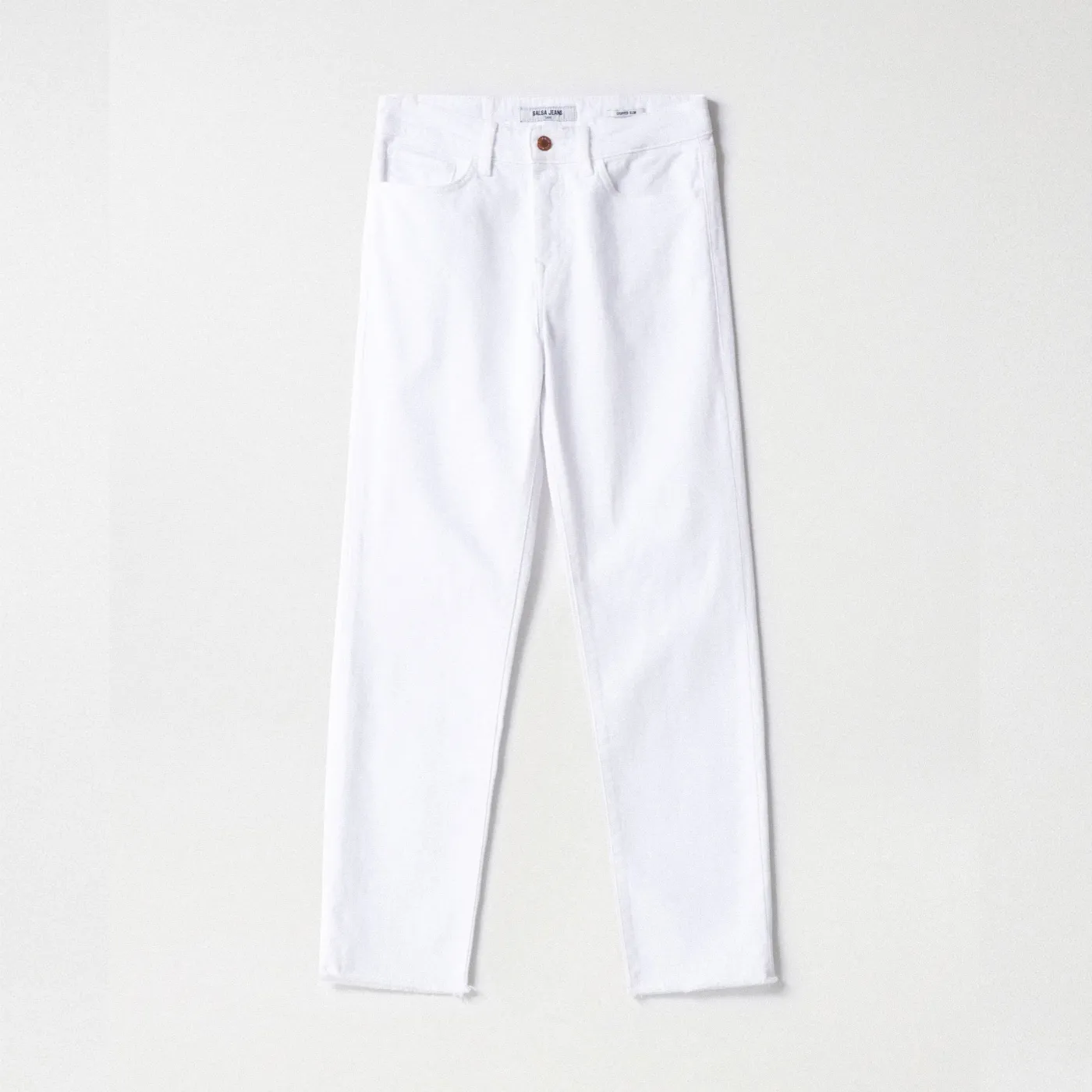 Salsa Cropped True Slim Jeans | White
