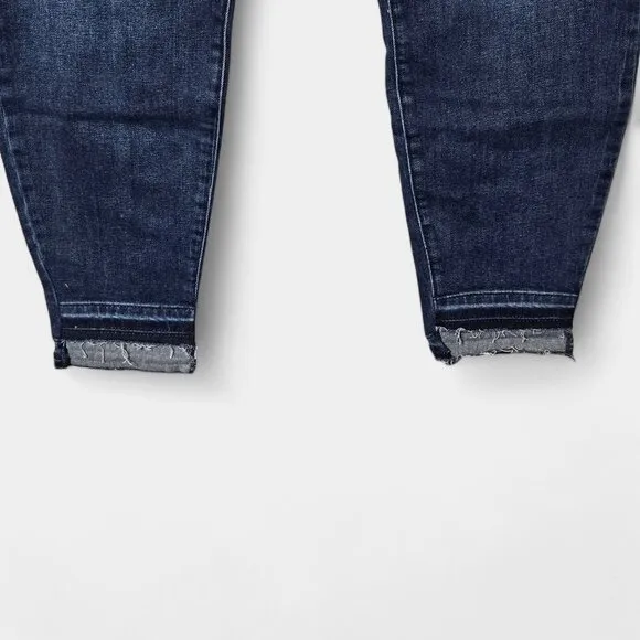 Sanctuary Curve Social Standard Step Hem Skinny Ankle Jeans 18W Elysian Blue NWT