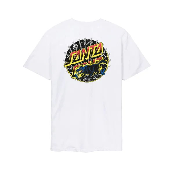 Santa Cruz - Kendall Wolf Dot T-Shirt - White