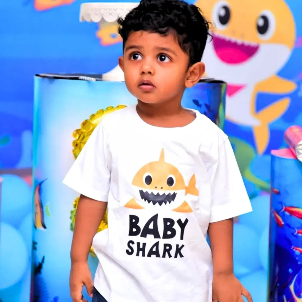 Shark Theme Birthday T-Shirts - Baby Shark T-Shirt for Kid