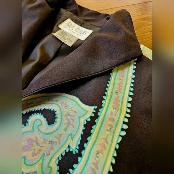 SILK Club Cropped Silk Jacket