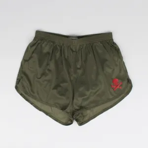 Silkies - Olive with Red Logo