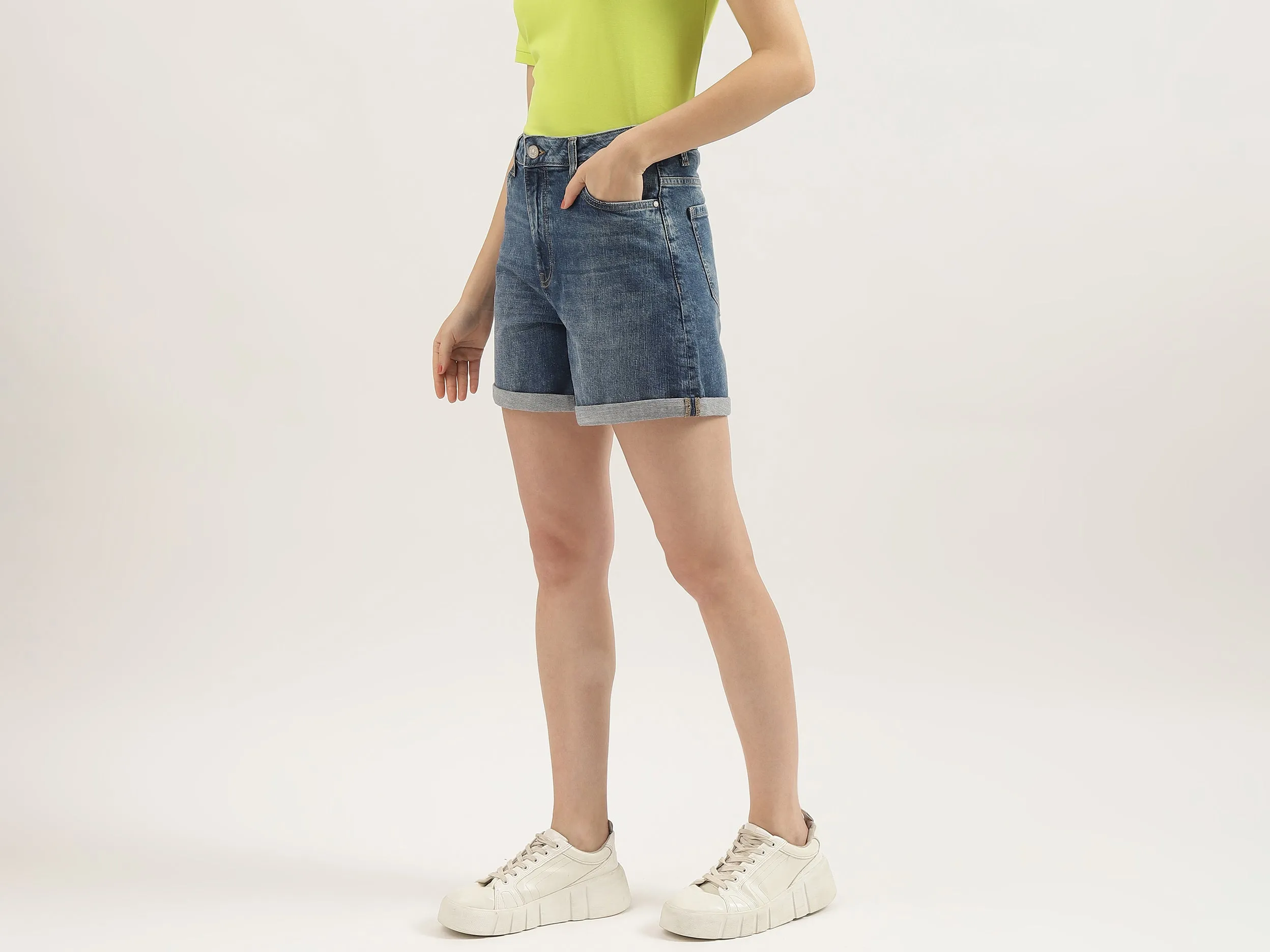 Solid Regular Fit Shorts