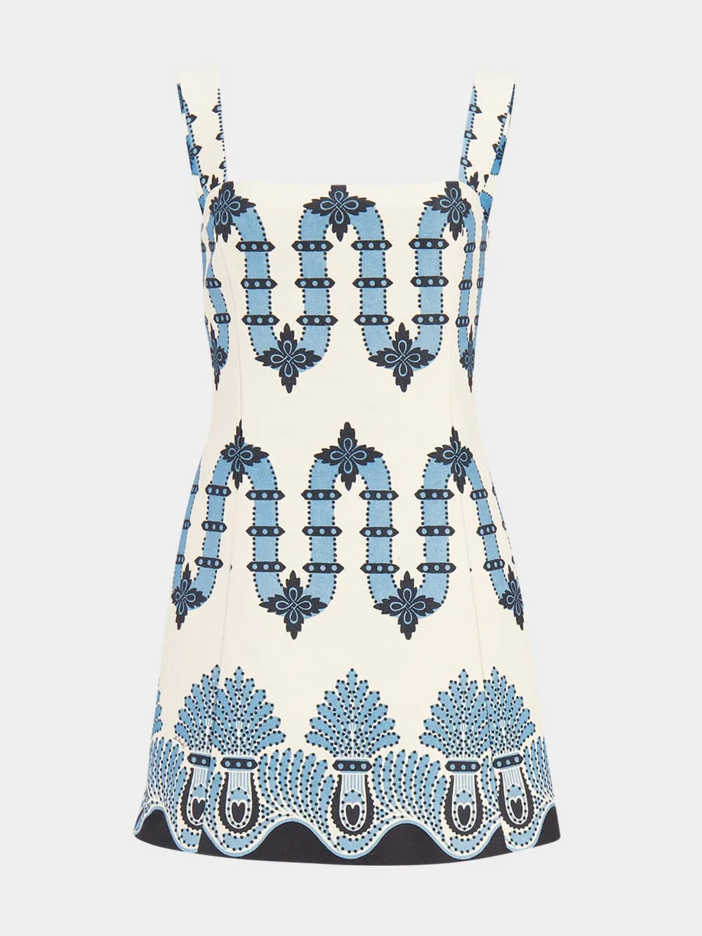 Sophia Printed Cotton Mini Dress