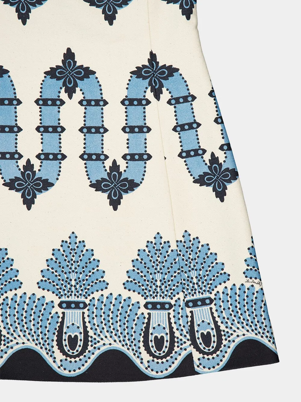 Sophia Printed Cotton Mini Dress
